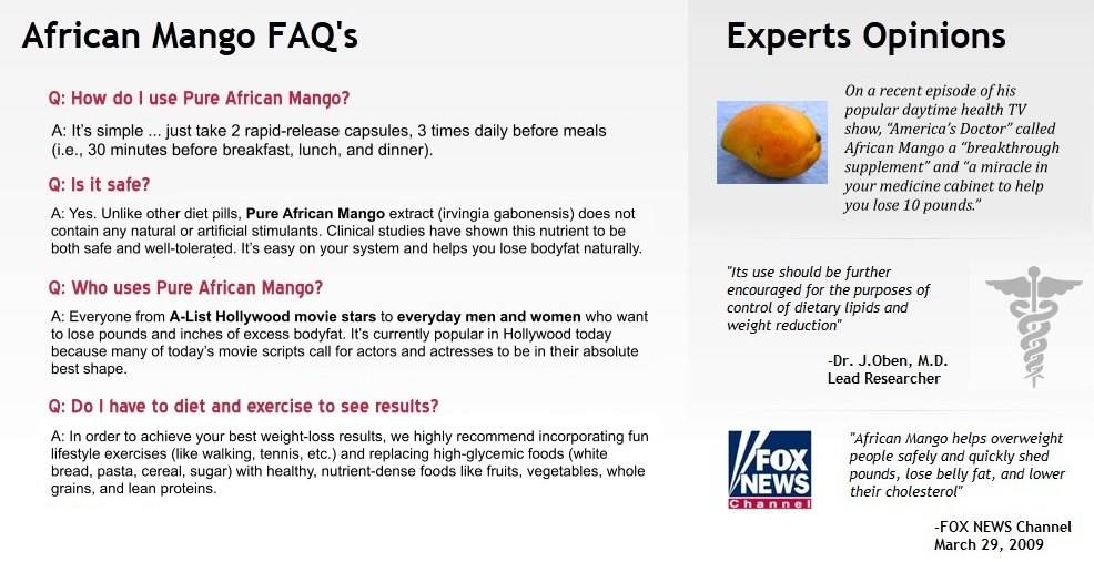 African Mango FAQ